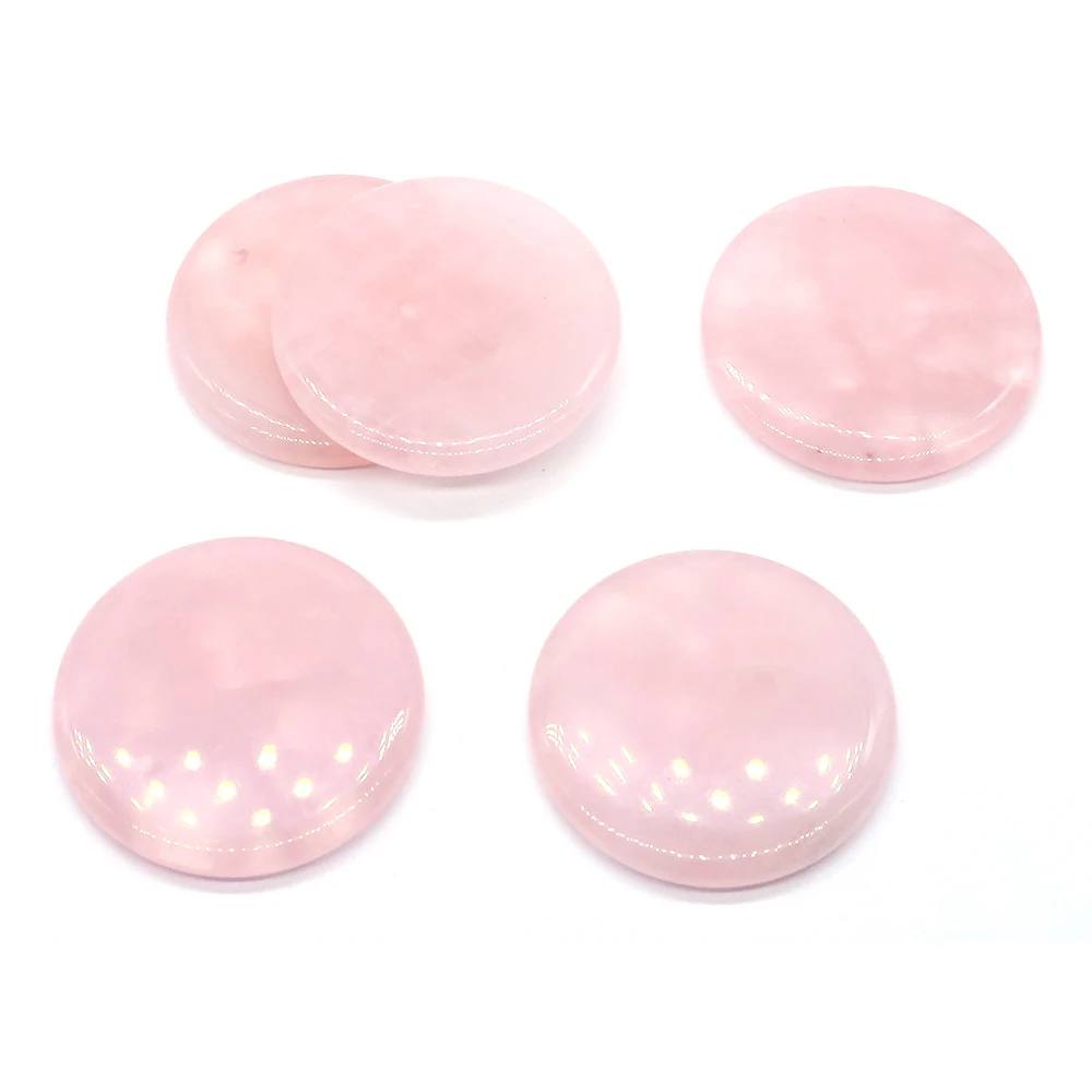 Wholesale Eyelash Glue Adhesive Pallet Grafting Gasket Round Pallet Natural Crystal Stone Rose Quartz Pad Holder Makeup Tools