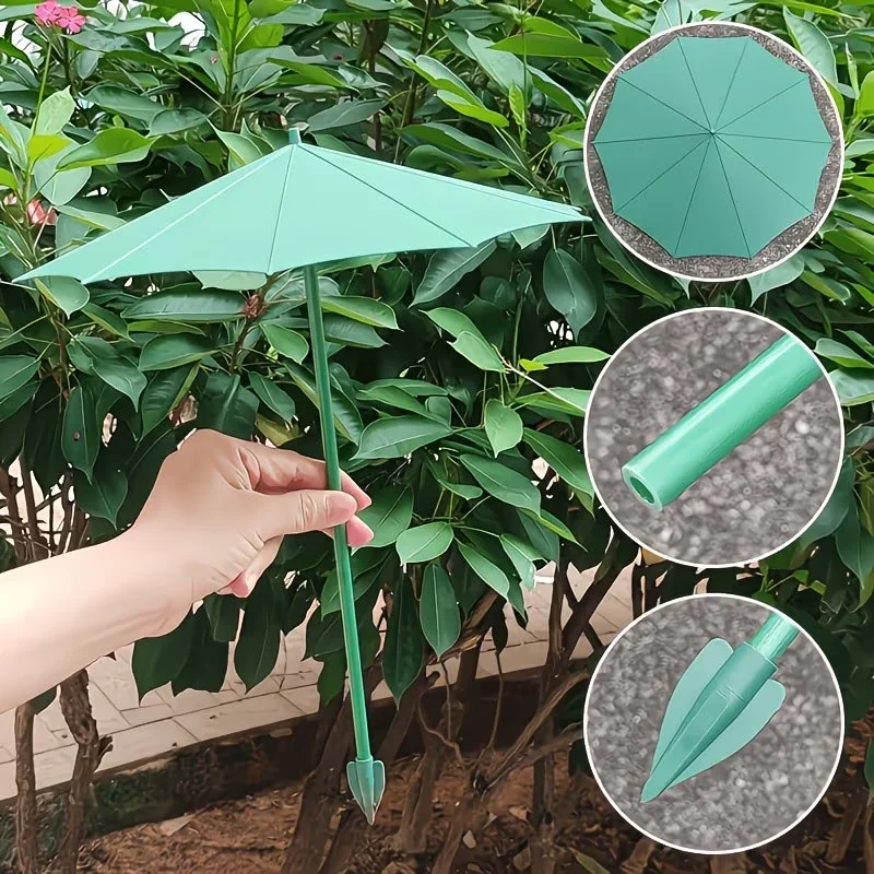 

3pcs Outdoor Plant And Flower Shade Umbrella, Outdoor Plant Shade Canopy, Shading Shelter for Potted Plants And Gardens, Sunshad