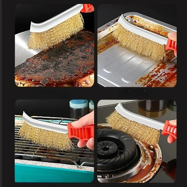 【New】1PCS Steel Wire Brushes with Handle Rust Cleaning Brush Cleaning Polishing Tools Cleaning, Industrial Brushes