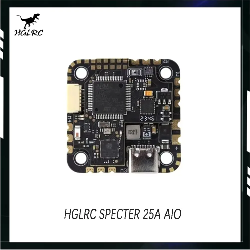 

HGLRC SPECTER 25A AIO F722 Flight Controller & 4in1 ESC - MPU6000, 3-6S LiPo, 25.5x25.5mm for FPV Drone DIY Parts