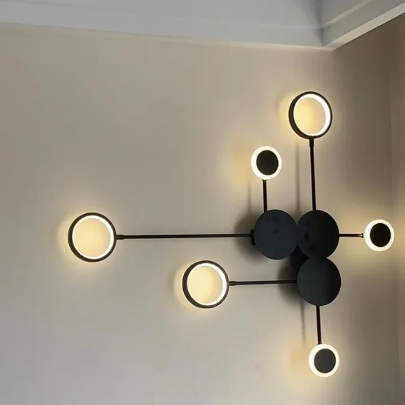 Modern Led Wall Sconce Light for Living Room Hallway Decoration Clock Background Lamp Fixtures Home Indoor Decor Luminaire view 5