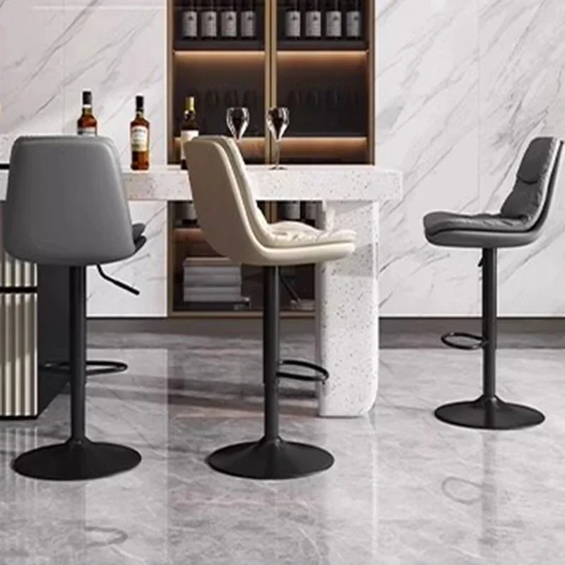 Office Salon Bar Stool Large Plastic Swivle Bar Stool Cashier Counter Bancos Para Barra Modernos De Madera Luxury Furniture