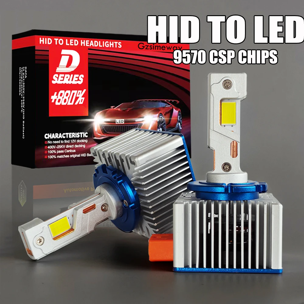 

2 шт. D1S D3S светодиодная фара HID D2S D4S D5S D8S Turbo светодиодная лампа 90000LM 70W 9570 CSP чип 6000K автомобильная лампа ксеноновая HID Light Plug&Play