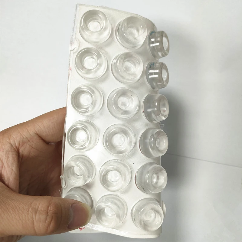 12Pcs Clear Self Adhesive Stopper Rubber Damper Buffer Cabinet Bumpers Silicone-New