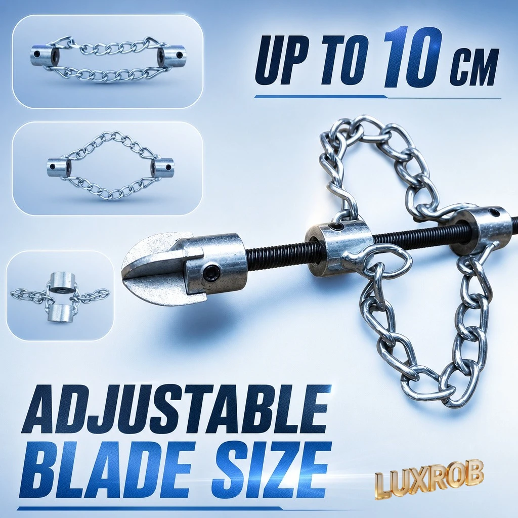 Updated Solid Chain Drain Spring With Cross Drill Bit Electric Sewer Dredger Grease Clog Pipeline Cleaning Tool Kitchen Bathroom