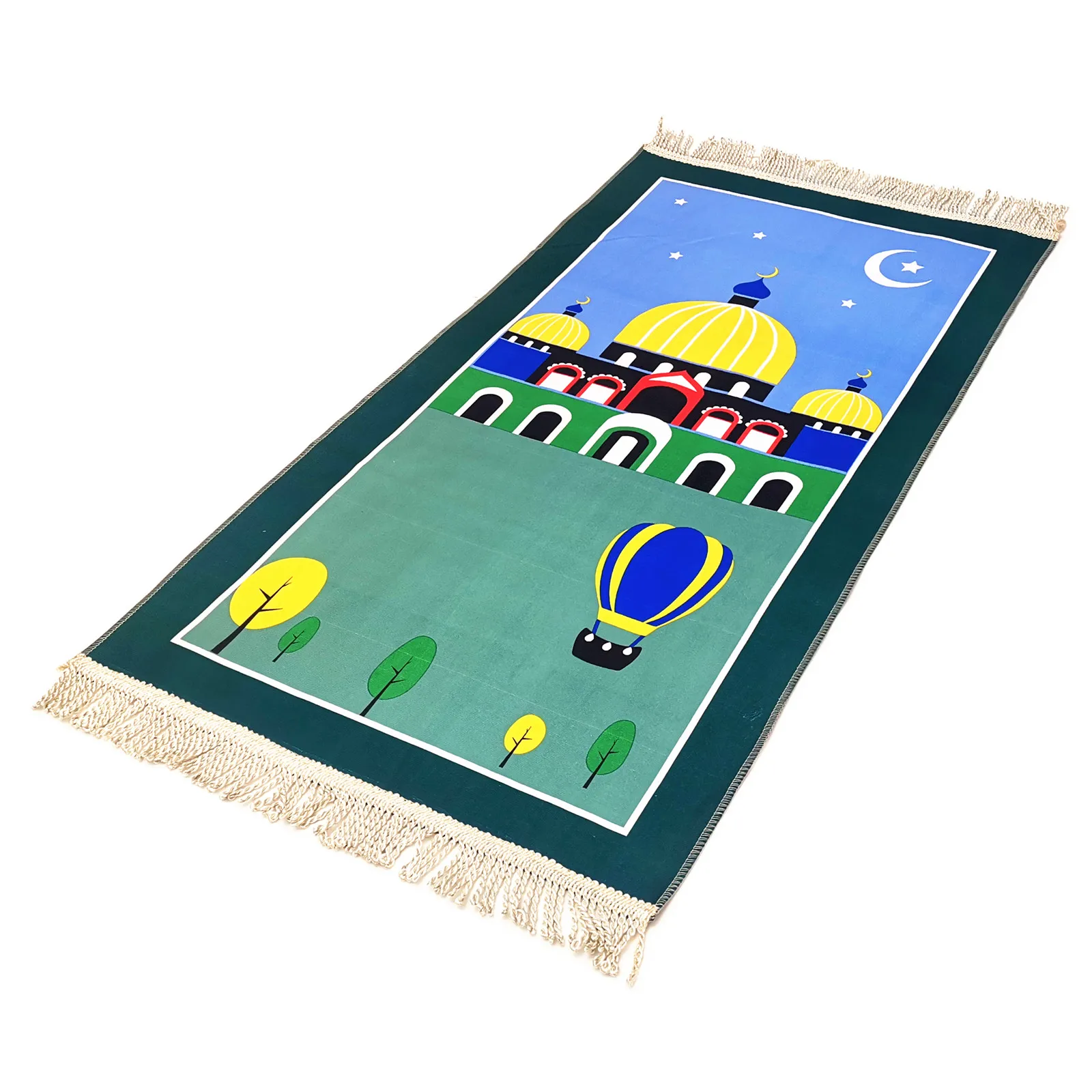 Muslim Children Prayer Mat  Arabic Soft Fashion Kids Prayer Rug Islamic Sejadah