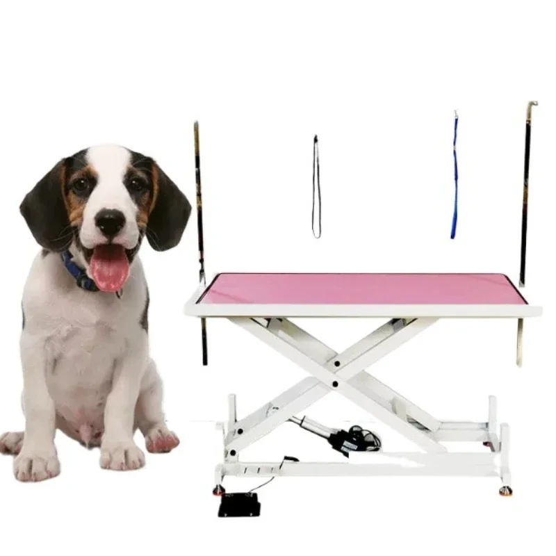 Veterinary Pet Surgical Table, Hydraulic Height Adjustment, Foldable Multi-purpose Desk for Cat Dog Sterilization Operation