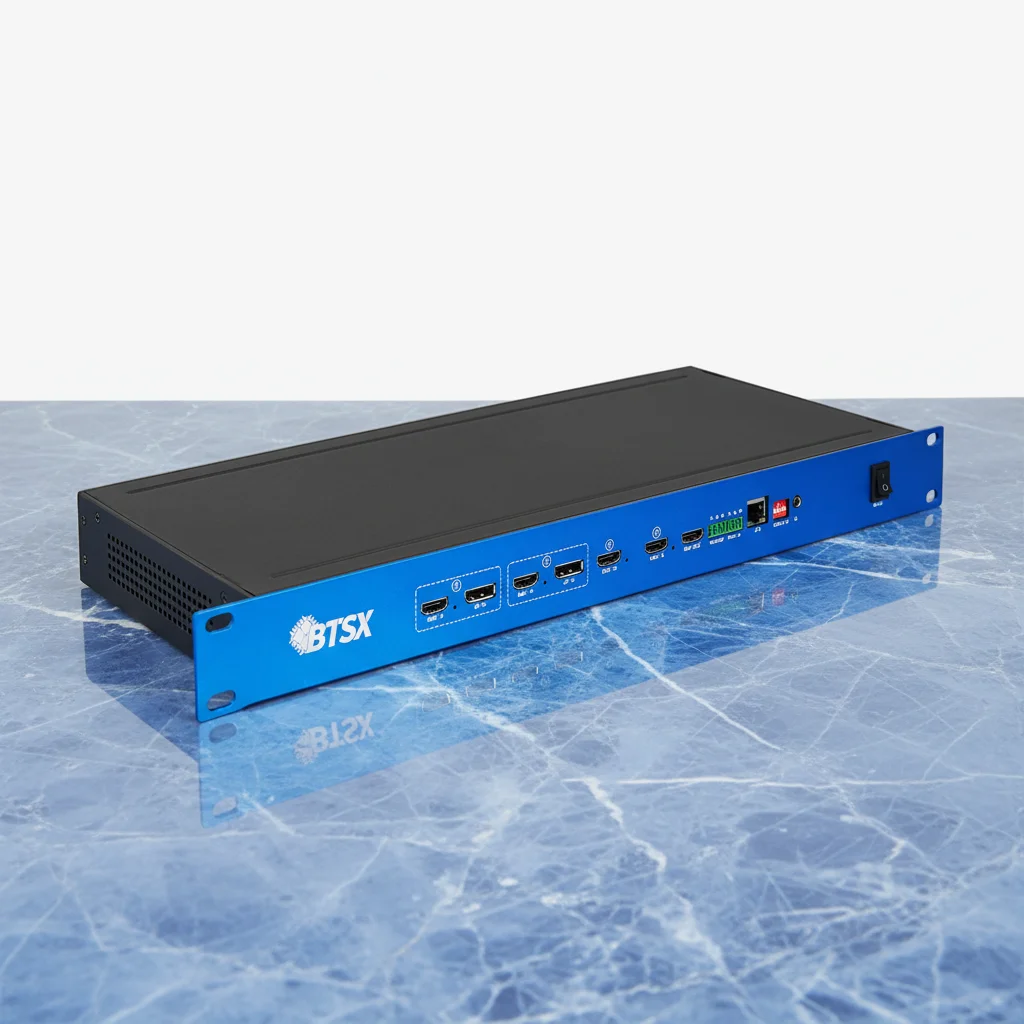 Bitvisus Seamless Switching 4K60 4 Inputs 9 Outputs Overlay PIP POP Video Wall Controller 1x3 2x2 2x3 3x3 Video Processor