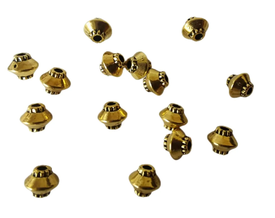 

750pcs Antiqued gold silver metal lantern spacer beads A256G