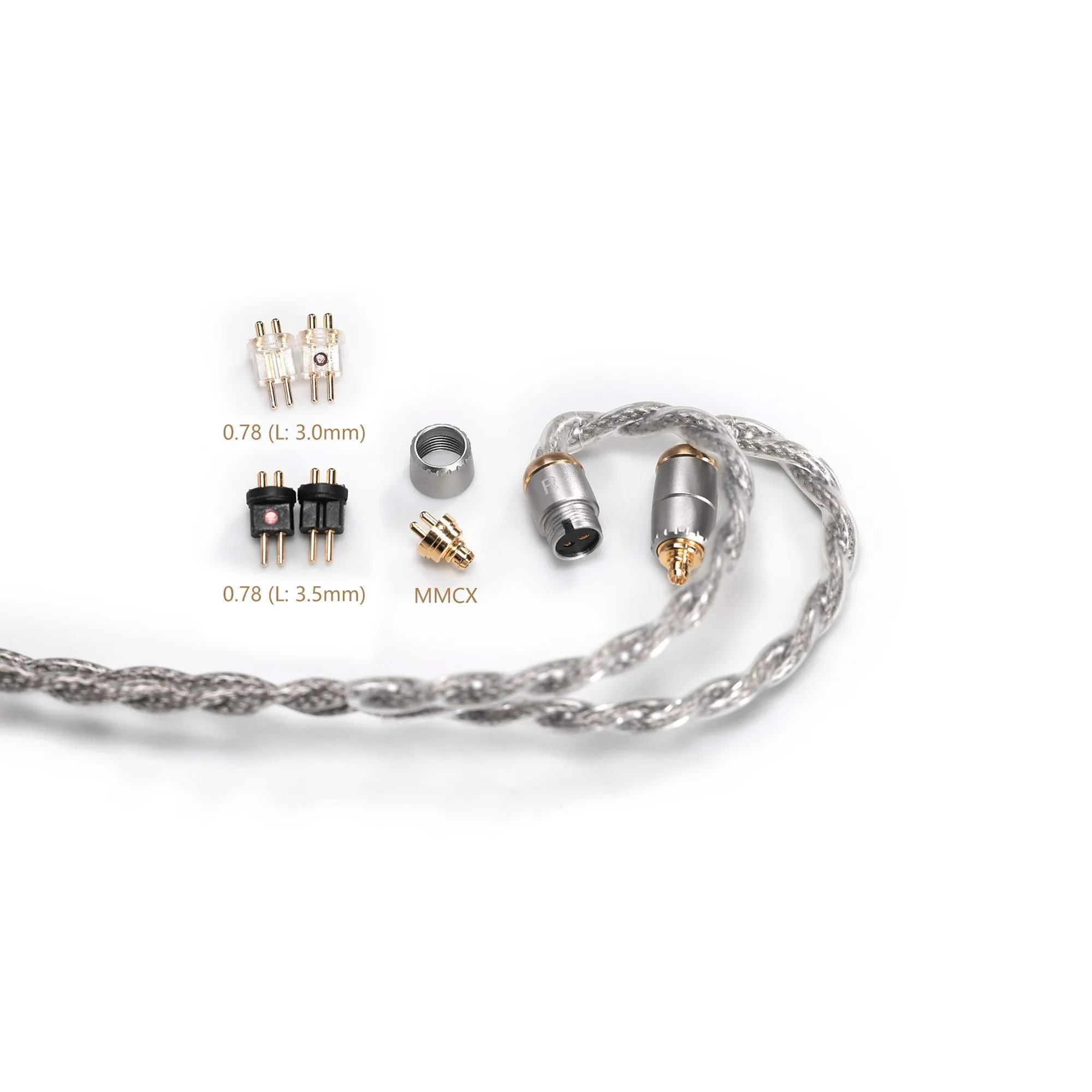 Ekranowane słuchawki ddHiFi BC130 Pro (Nyx Pro) ulepszenie kabla sportowe wymienne wtyczki (4.4 i 3.5) i wymienne złącza