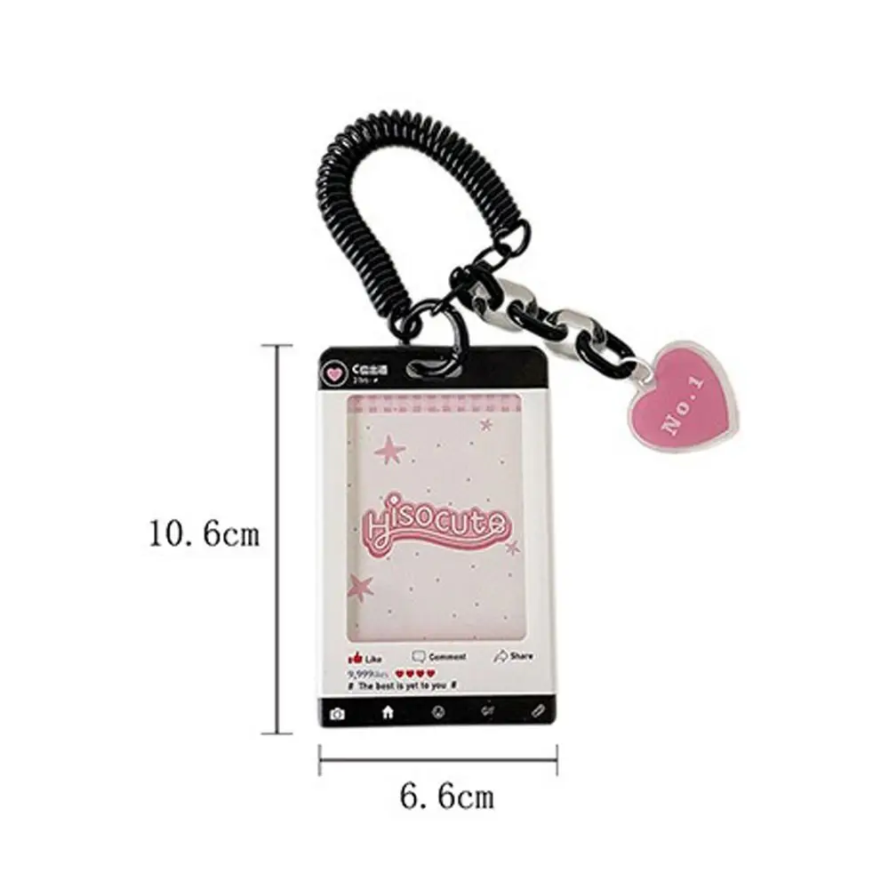 حامل بطاقات على طراز INS مبتكر شفاف مع حقيبة بطاقات حامل بطاقات الهوية هدية للفتيات