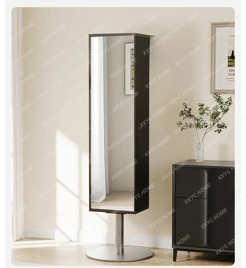 Full body floor mirror Household multi-functional integrated full-length mirror Rotatable fitting mirror