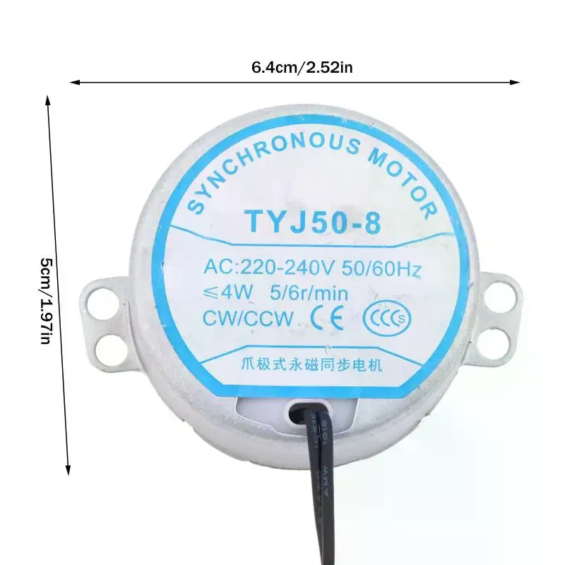 TYJ50-8 Synchronous Motor Offering Enhanced Oscillation For Floor Fans For Optimal Air Movement