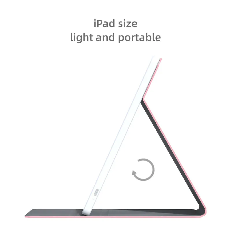 Miroir de maquillage plat portable LED avec trois températures de couleur réglables Le miroir de maquillage haute définition est simple et pratique