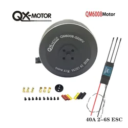 Moteur sans balais QX-MOTOR QM6008 (5208)-320KV/ino 0KV avec 40A 2-6S ESC pour T960 Tplaquing Multicopter HGouopter Octacopter