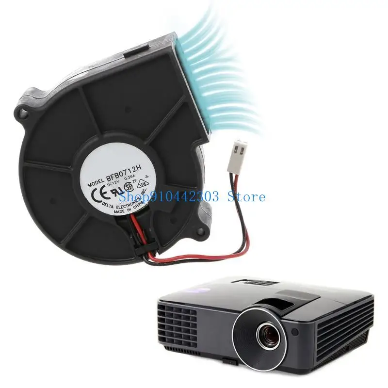 3D Printer Ball Bearing Blower Fan for DC 12V 2Pin Mute Cooling Fan 2900RPM High Speed Silent 75x75x30mm
