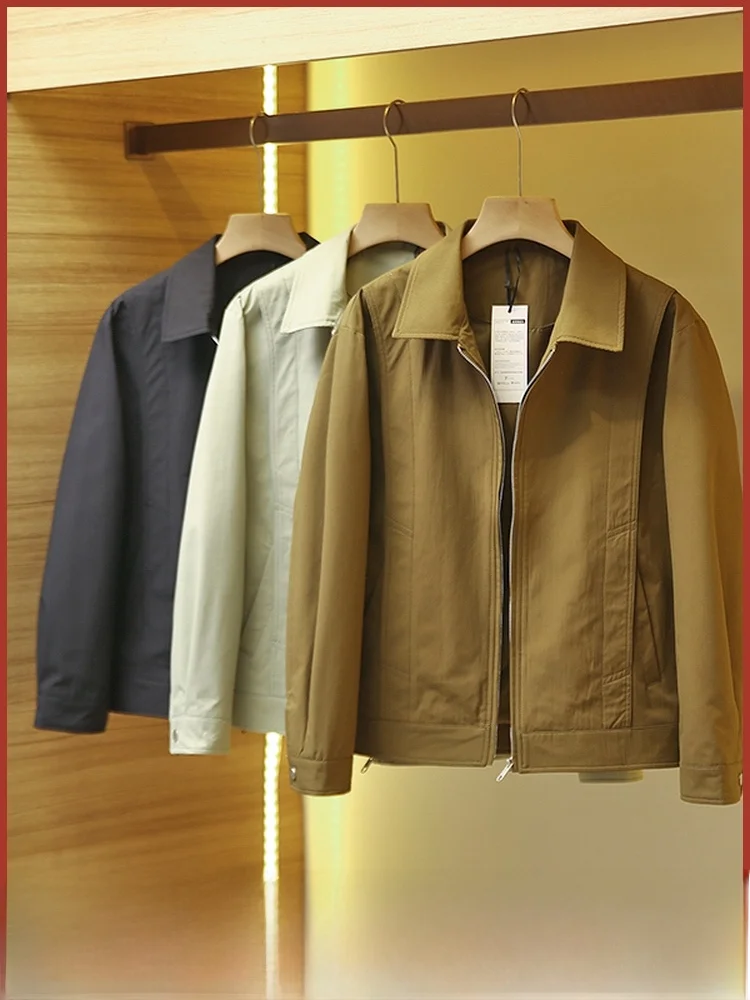 

Sli Casual Long Sve Jaet New Faion Мужская осенняя одежда на молнии с подставкой из полиэфирного волокна Ветрозащитная молодежная верхняя одежда