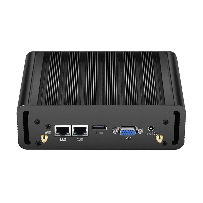 Fanless industrial control computer i7-5500U dual network dual serial port fully enclosed dust-proof mini industrial computer