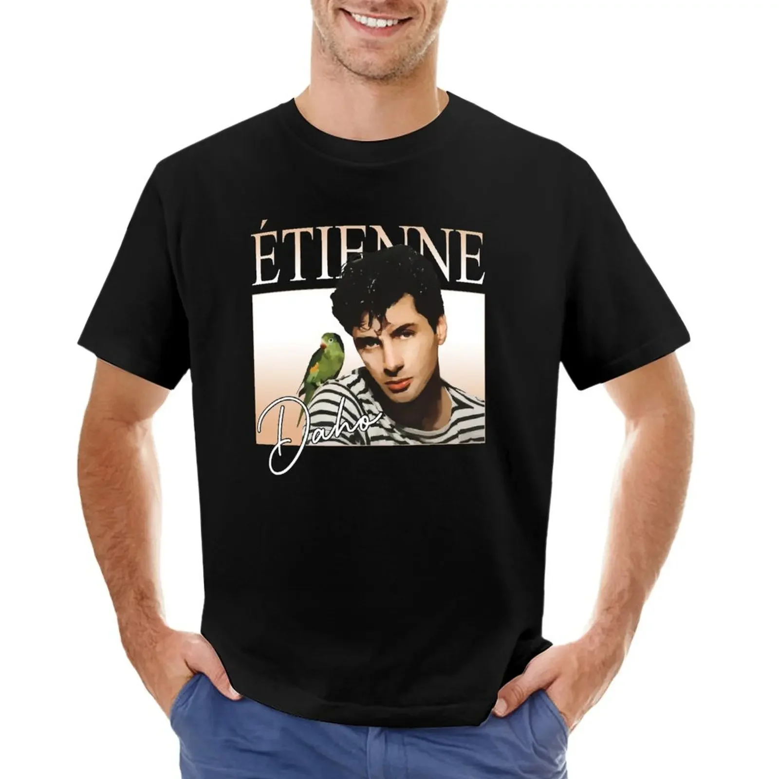 

Etienne Daho Vintage Throwback T-shirt new edition Short sleeve tee oversizeds blanks t shirts for men pack