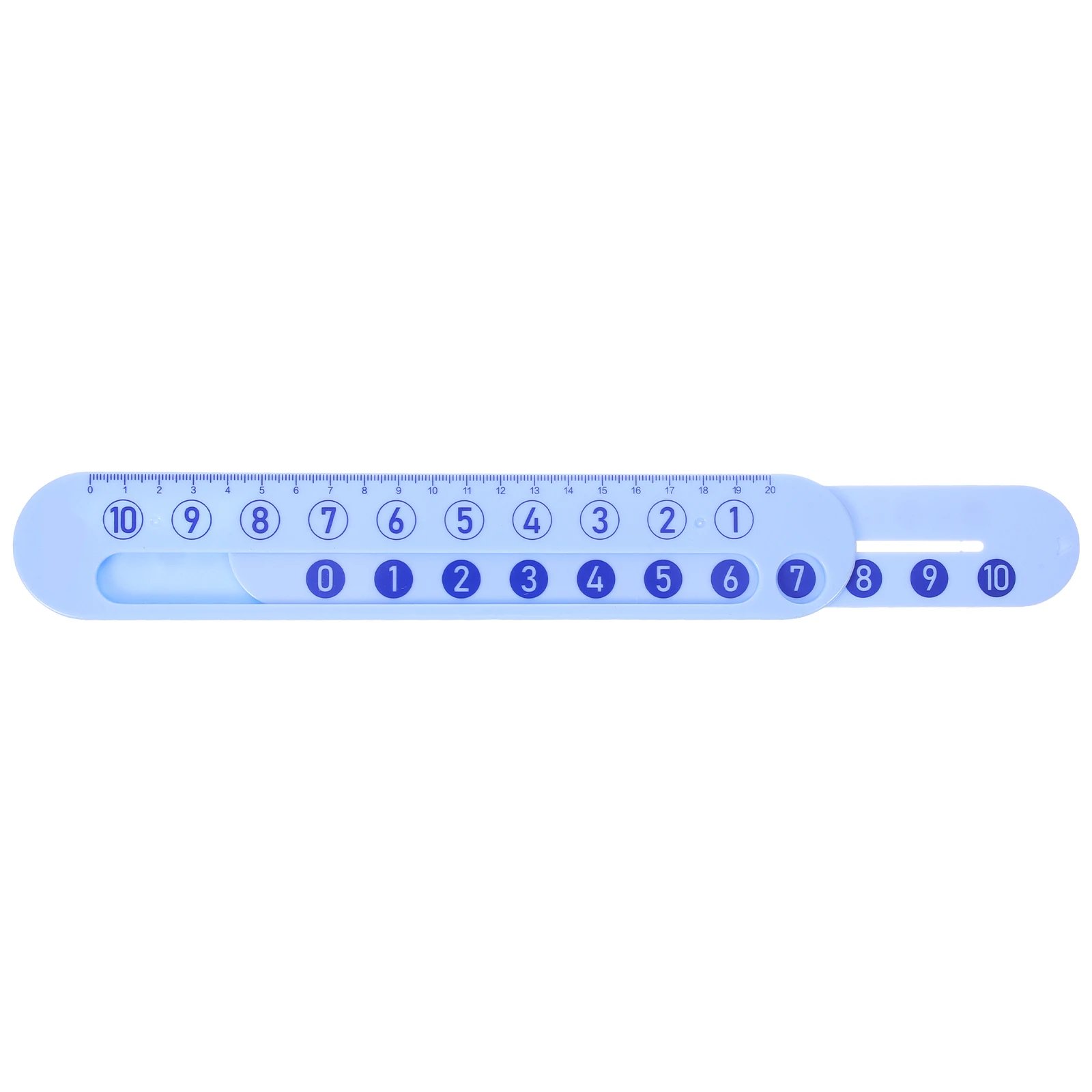 

Digital Ruler Math Slide Scale for Kids Learning Addition Subtraction Number Scales Blue Plastic Arithmetic Tool