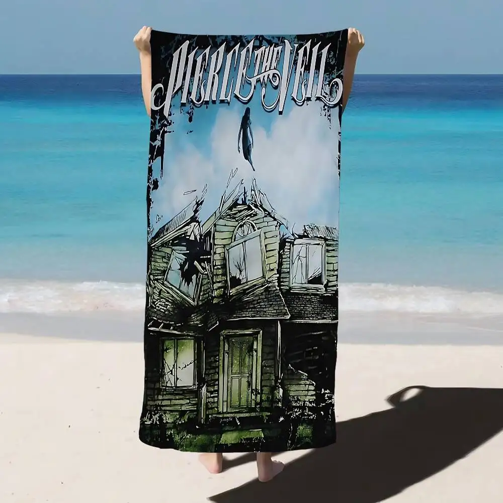 Band P-Pierce T-The V-Veil Anime Beach Swimming Towel Soft Absorbent Washcloth Children's Gifts for Kids Travel Camping Gym