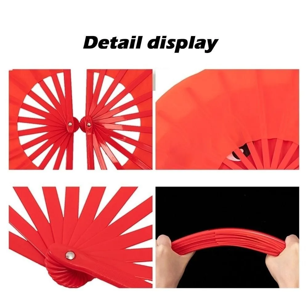 

New 32.5cm Chinese Short Bellydance Fan Plastic Stick with 10cm Half Circle Silk Veil Pairs Hand Dye Adults Fan Dance Fan