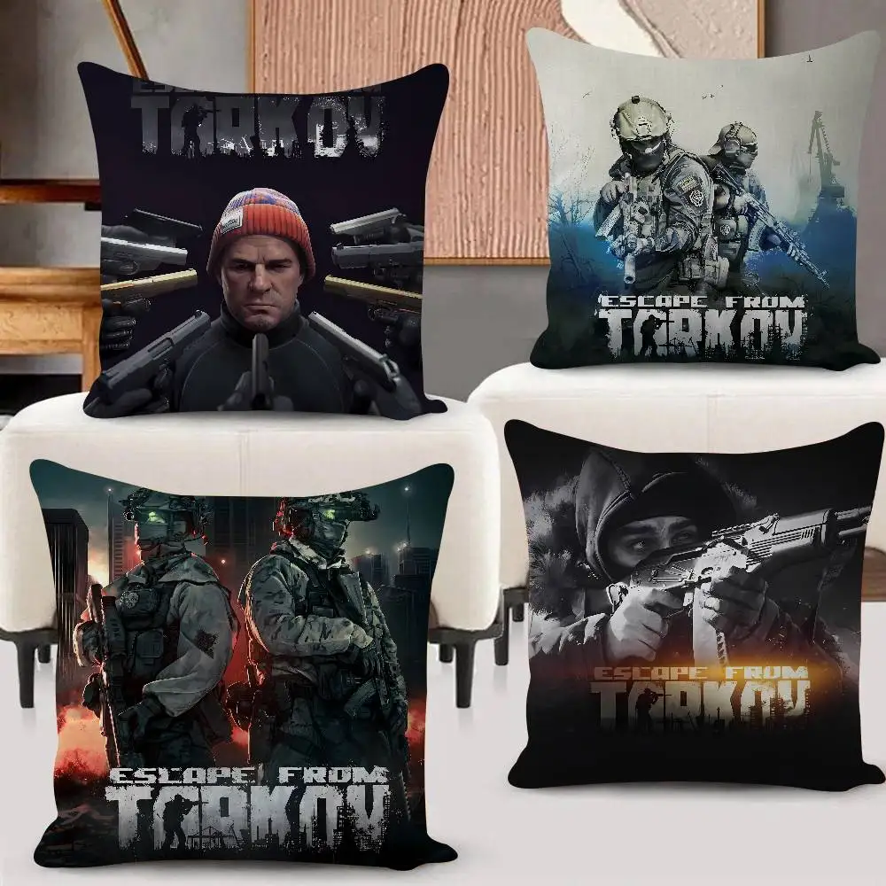 Game E-Escape From Tarkov Pillow Anime Pillow Sofa Bed Head Pillow Cover Cushion Cover Fashion 30x30 40x40 45*45cm