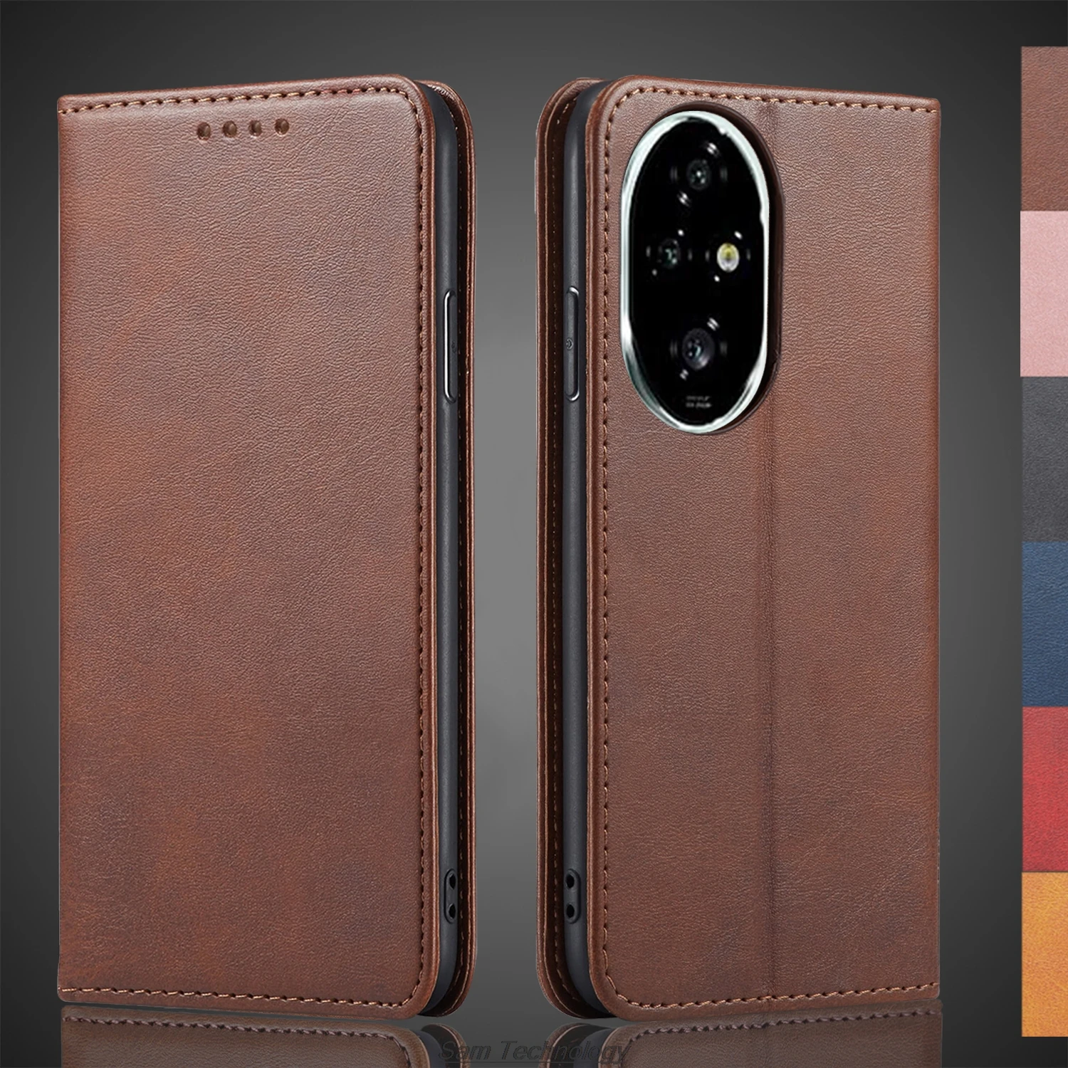 Magnetic attraction Leather Case for Huawei Honor 200 Pro 200Pro 5G Holster Flip Cover Case Wallet Phone Bags Capa Fundas Coque