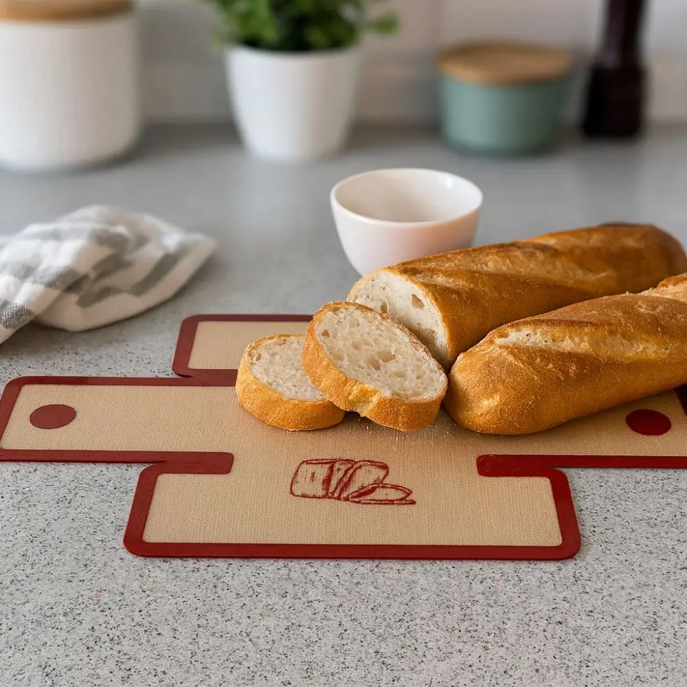 Silicone Bread Loaf Pan Liners Food Grade Non-Stick Bread Baking Mat Heat Resistant Reusable Baking Pans Liner Outdoor Tableware