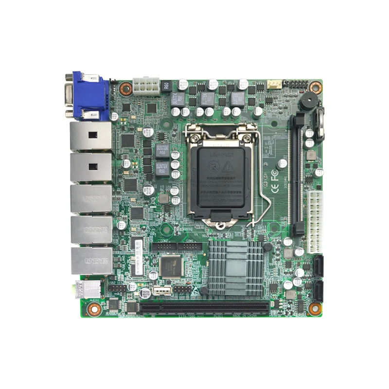 New MINI-ITX Motherboard EITX-7590 Intel 8th 9th LGA1151 DDR4 16GB Memory 2LAN/5LAN Computer Server Industrial X86 Motherboard