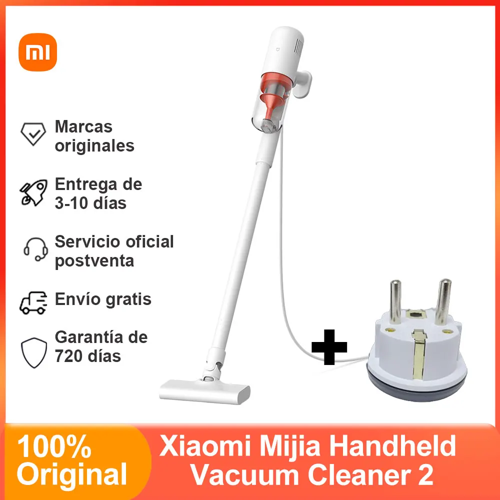 Xiaomi Mijia Wired Vacuum Cleaner 2, succión ciclónica fuerte de 16kPa, filtración de alta eficiencia, aspiradora de mano