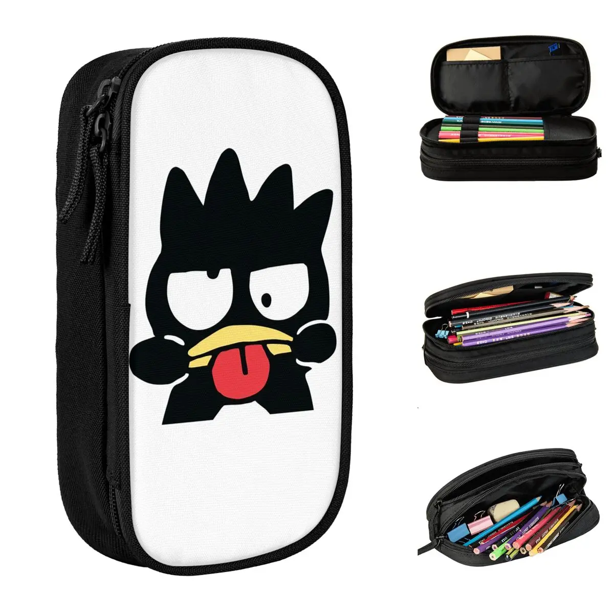 Badtz Maru Penguin Pencil Case Fun Pen Bags Girls Boys Big Capacity School Supplies Cosmetic Pencil Box