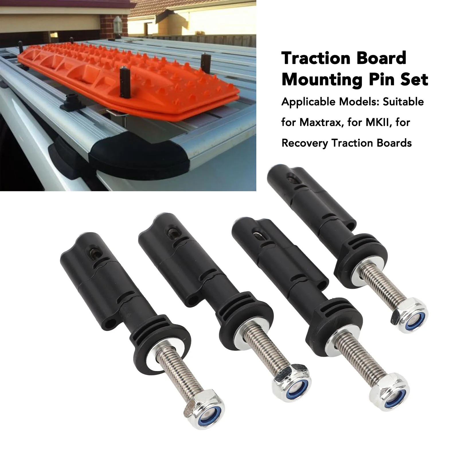 Traction Board Mounting Pin Set Easy Installation Reliable Safety Mounting Pin For Maxtrax Traction Boards Without Password Lock