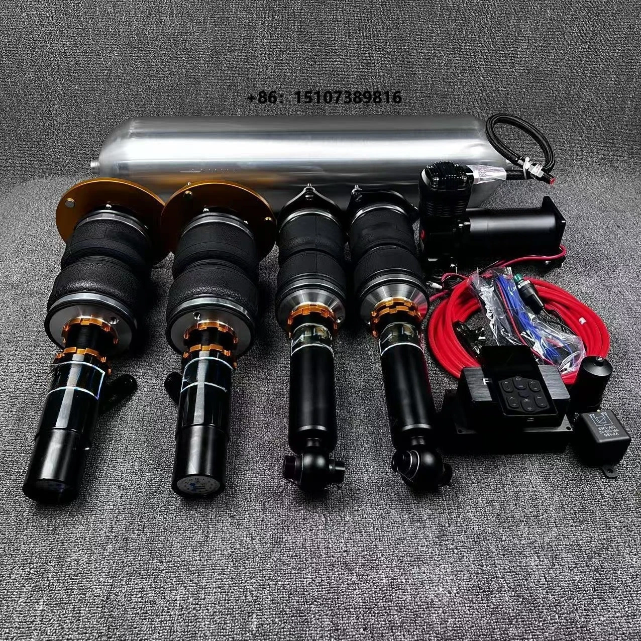 For VW Golf 5 /Air Suspension Kit /air Strut/shock Absorber Full Kit Controller Air Tank Compressor