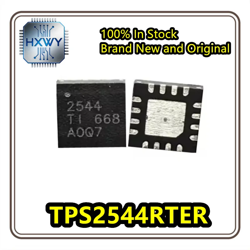 (5/20 pieces) TPS2544 TPS2544RTER 2544 WQFN-16 Power Electronic Switch, Power Management IC, Brand New Original, In Stock