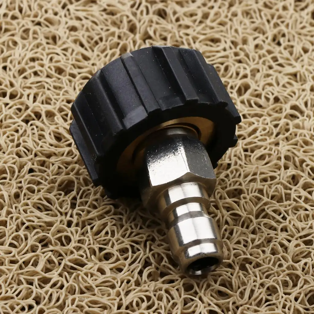 Washer Hose Adaptor Quick Connect Brass Coupling Female M22 to 1 by 4 Male for Power Cleaning Tools