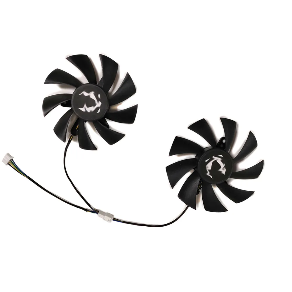 2Pcs/Set GA92S2H,GPU Cooler,Video Card Fan,For Leadtek WinFast RTX 3050 3060 2060 2070 RTX3060 HURRICANE WHITE EDITION 8G