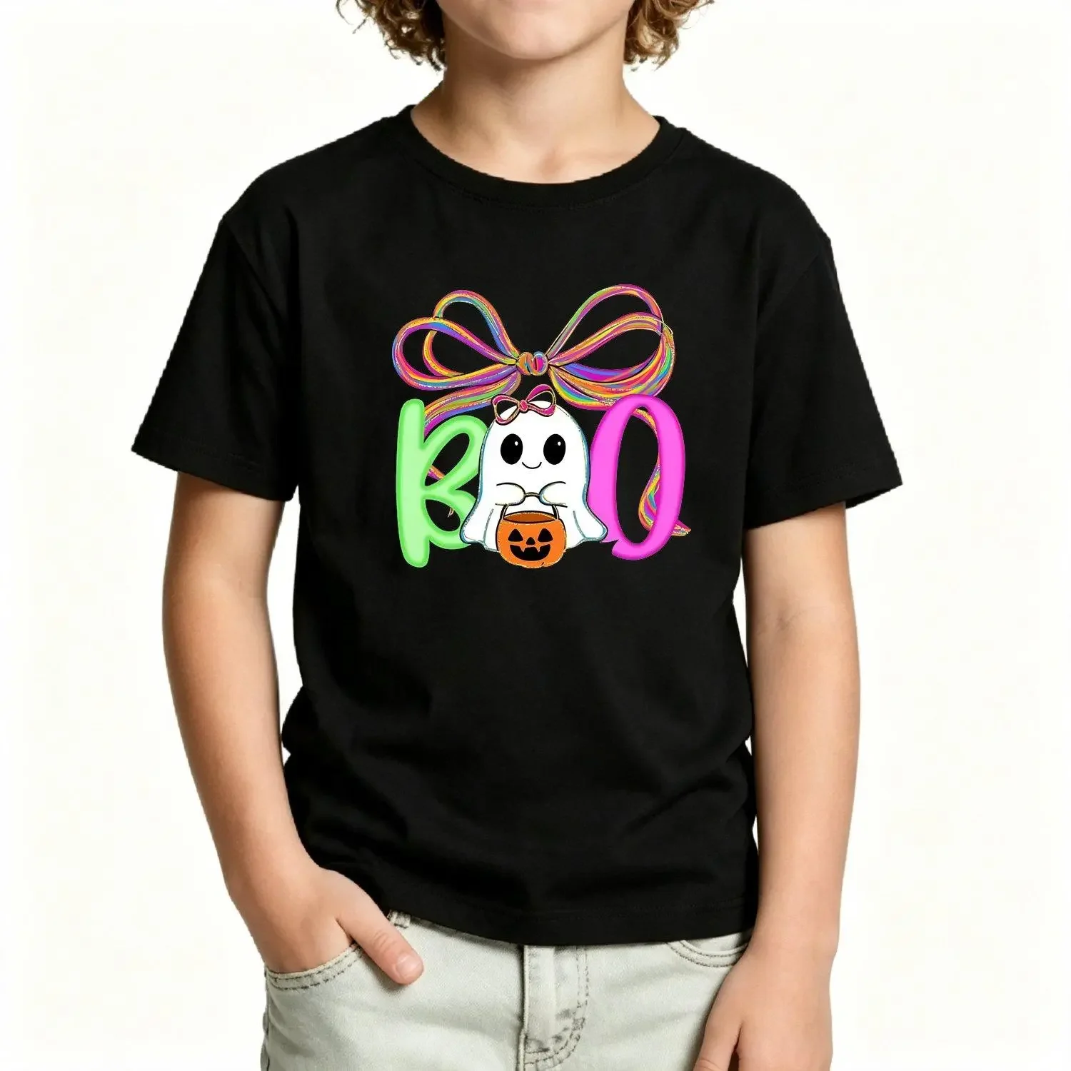 Halloween Boys Ghost Youth Shirt, Cute Toddler Halloween Shirt, Boo Boys Shirt, Halloween Shirts