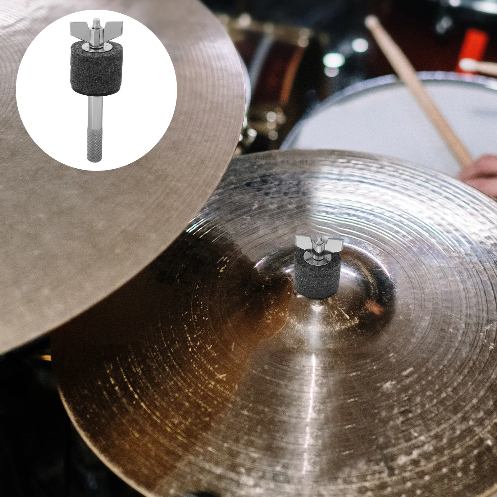 

Drum Kit Cymbal Stacker Durable Space-Saving Mount Adapter Stable Support Extension Arm for Cymbals Cymbal Boom Attachment