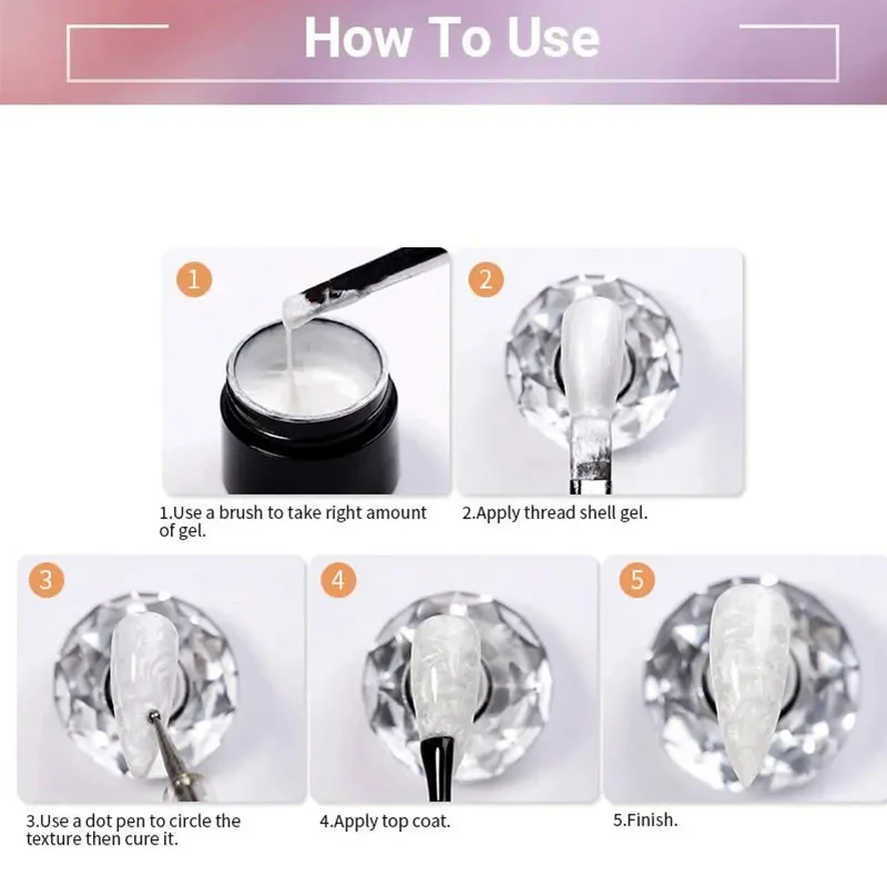 LILYCUTE 7ML เพิร์ลสีเล็บเจลเปลือกด้าย Glitter เล็บกึ่งถาวรการก่อสร้างเจลเคลือบเงา