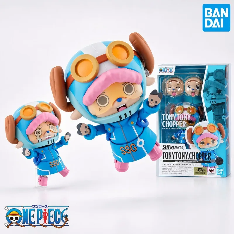 

Bandai Original One Piece Anime Figure SHF S.H.Figuarts Tony Tony Chopper Future Island Egghead Action Collectible Toys Gift