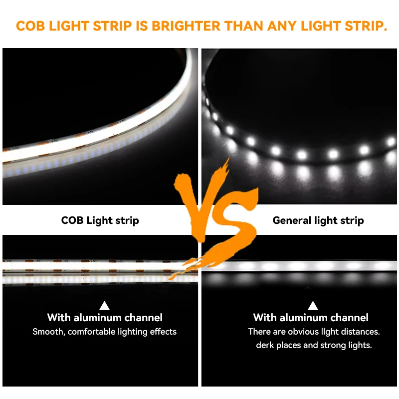 Dotyk i ręczne zamiatanie wyłącznik ściemniacza światła pasek COB LED 5V USB 1/2/3/5M z możliwością przyciemniania dla oświetlenie kuchenne z