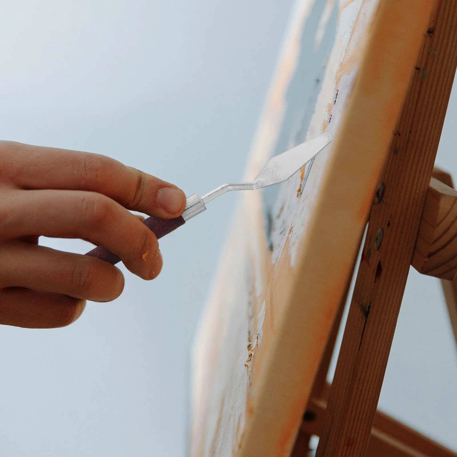 

3Pcs Palette Knife Set Oil Paint Scrapers Professional Artist Tools for Acrylic Mixing Texturing Painting Canvas Supplies