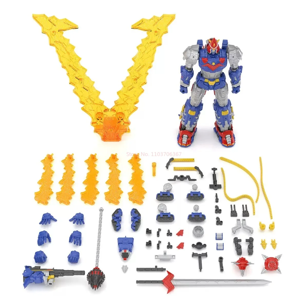 In Stock Genuine Bandai Smp Anime Toy Super Electromagnetic Machine Voltes V Togeher Set Movable Doll Figure Model Ornament Toy