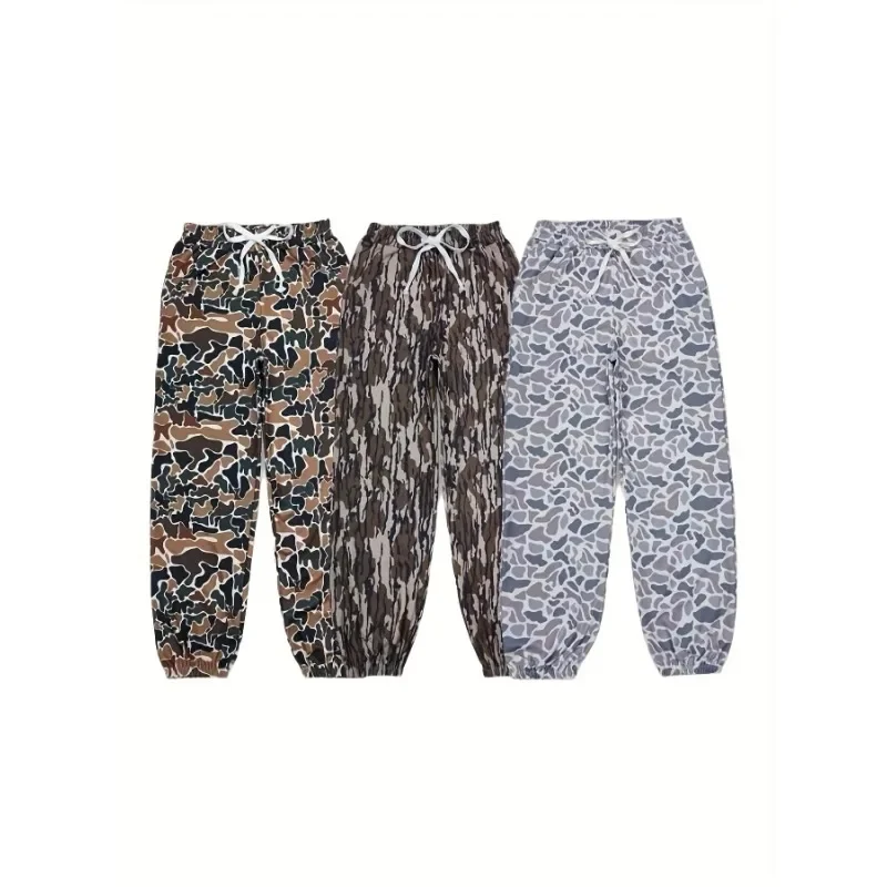 Plus Size 1XL-5XL Pantaloni sportivi da donna alla moda stampati con elastico in vita con coulisse e rilegatura della punta Set da tre pezzi