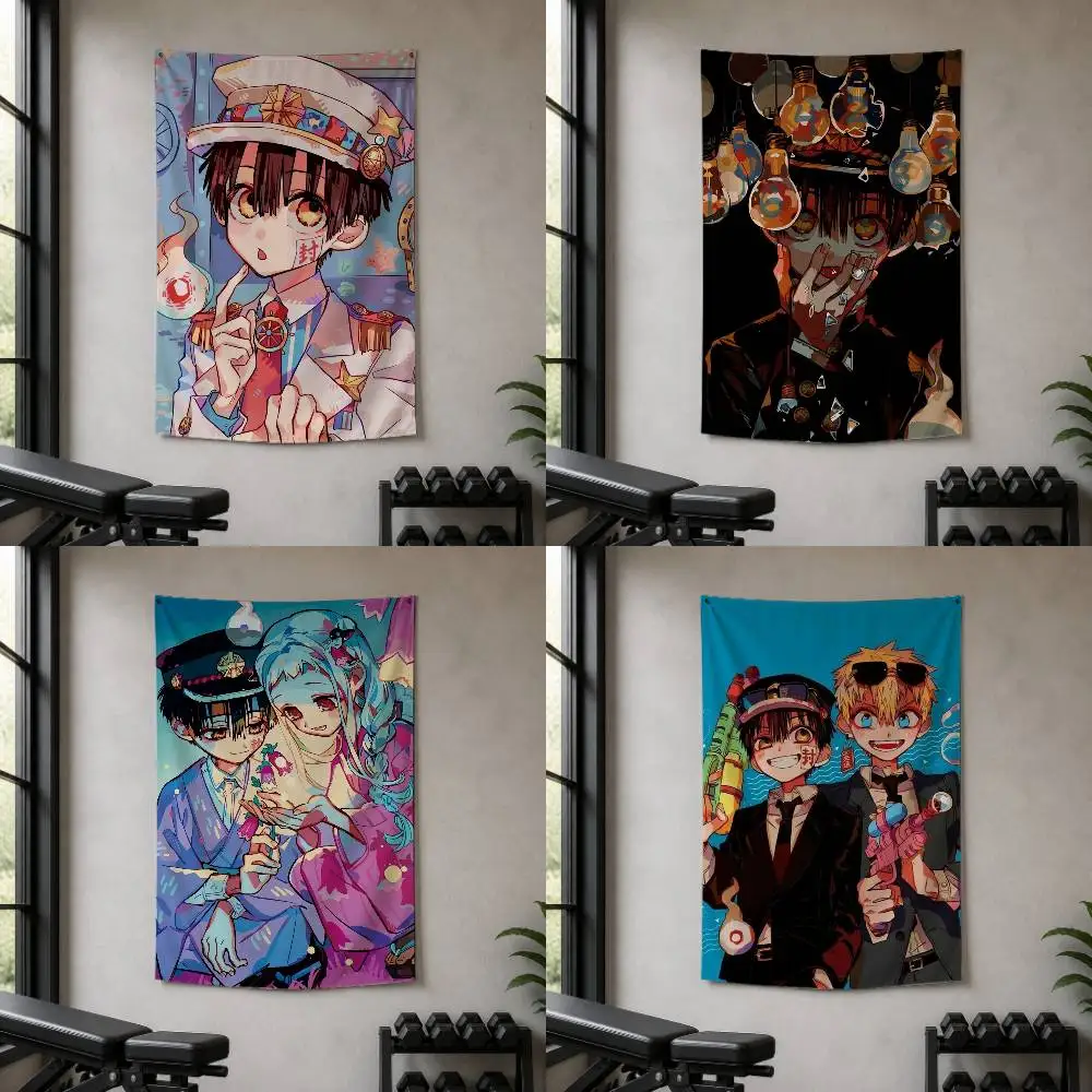 Toilet-Bound Hanako-kun Decorative Wall Flag Banner for Home Garden Garage Indoor Outdoor Decor