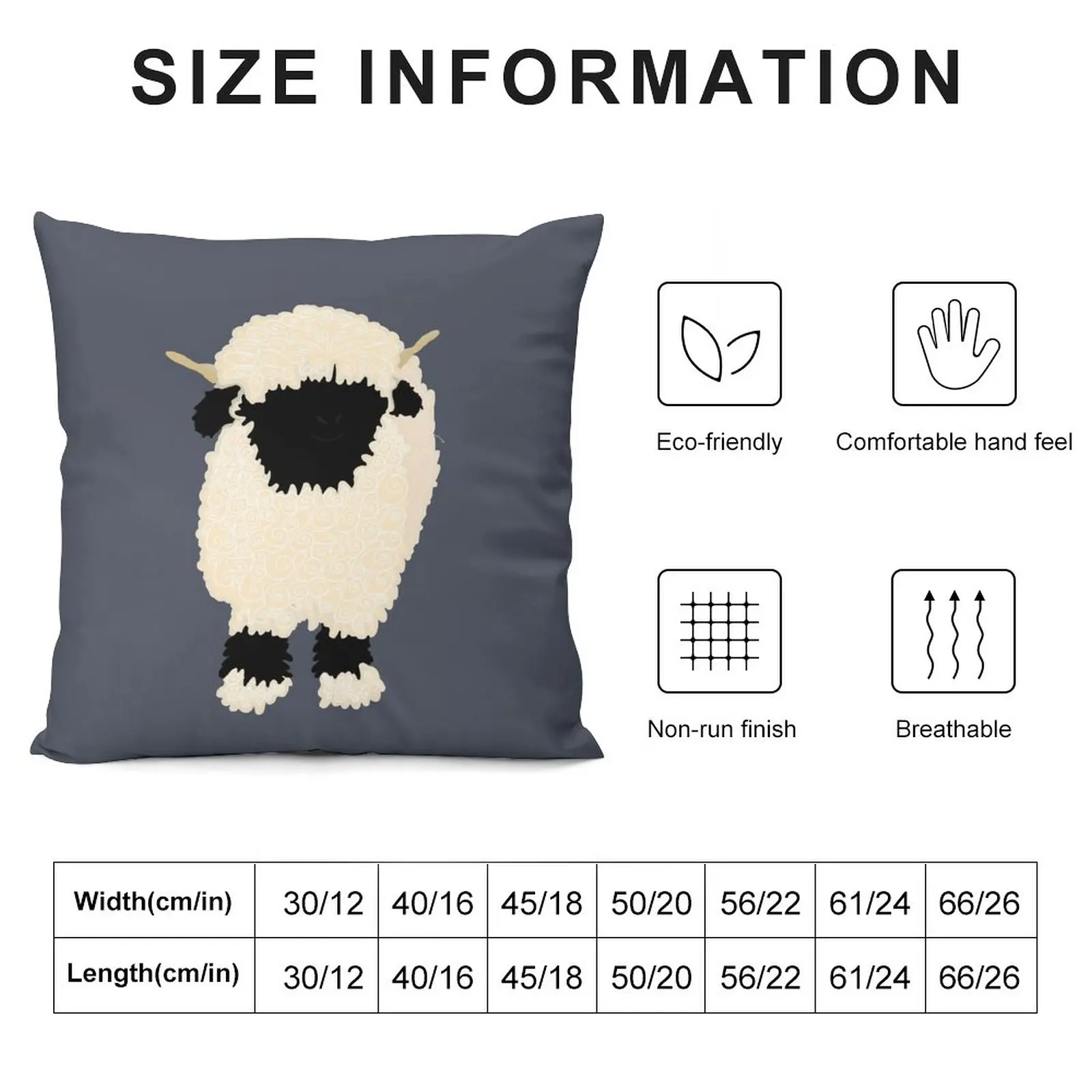 Black nose valais sheep Throw Pillow Pillowcases Cushion Covers Sofa Pillowcase Cushion Luxury Pillow Cover