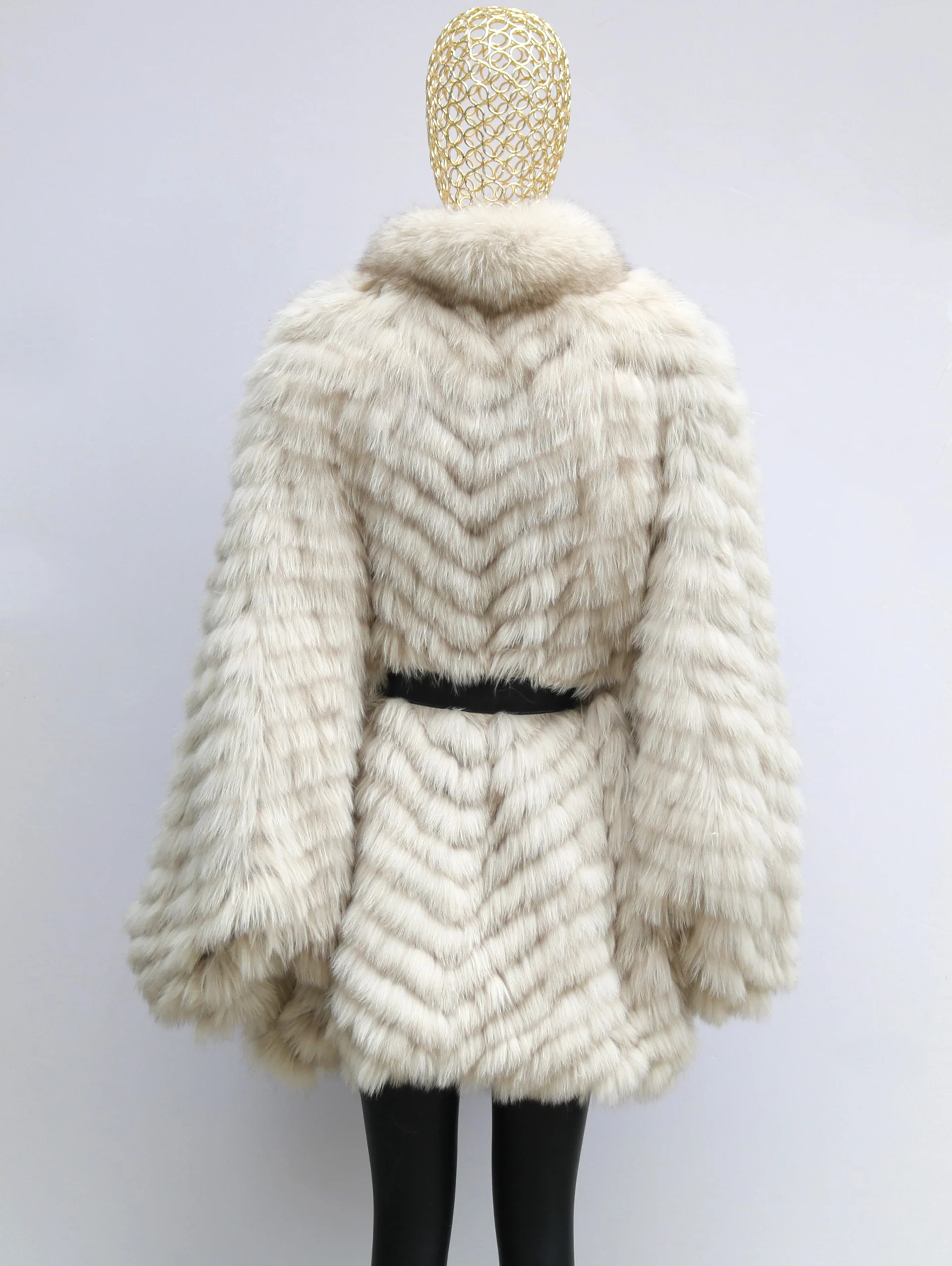 Nouveau manteau châle en fourrure de renard naturelle véritable pour femme, veste à la mode avec bande de fourrure cousue, manches chauve-souris, vêtements d'extérieur luxueux