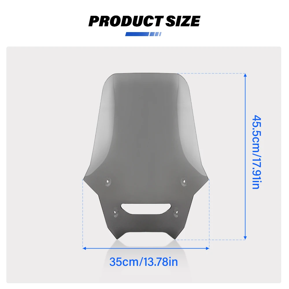 NX400 New Acrylic Motorcycle Windshield Windscreen Wind Deflector FOR HONDA NX 400 NX500  NX 500 2024- Motorcycle Accessories