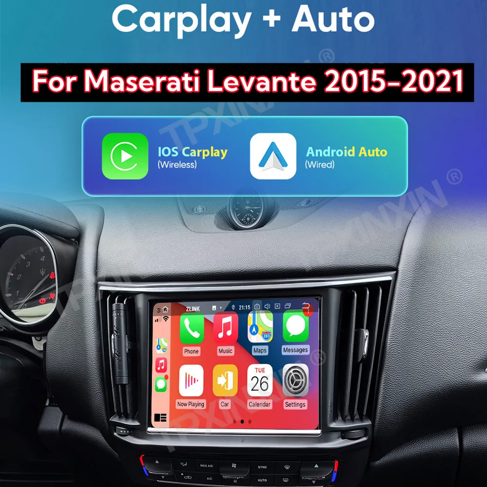 New Car Radio For Maserati Levante 2015-2021 Android Navigator CAPLAY WIFI navigator Car Multimedia carplay Navigation